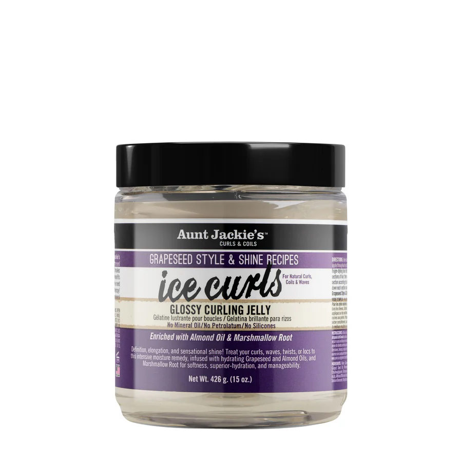 Aunt Jackie's Grapeseed Ice Curls Glossy Curling Jelly 15 oz jar