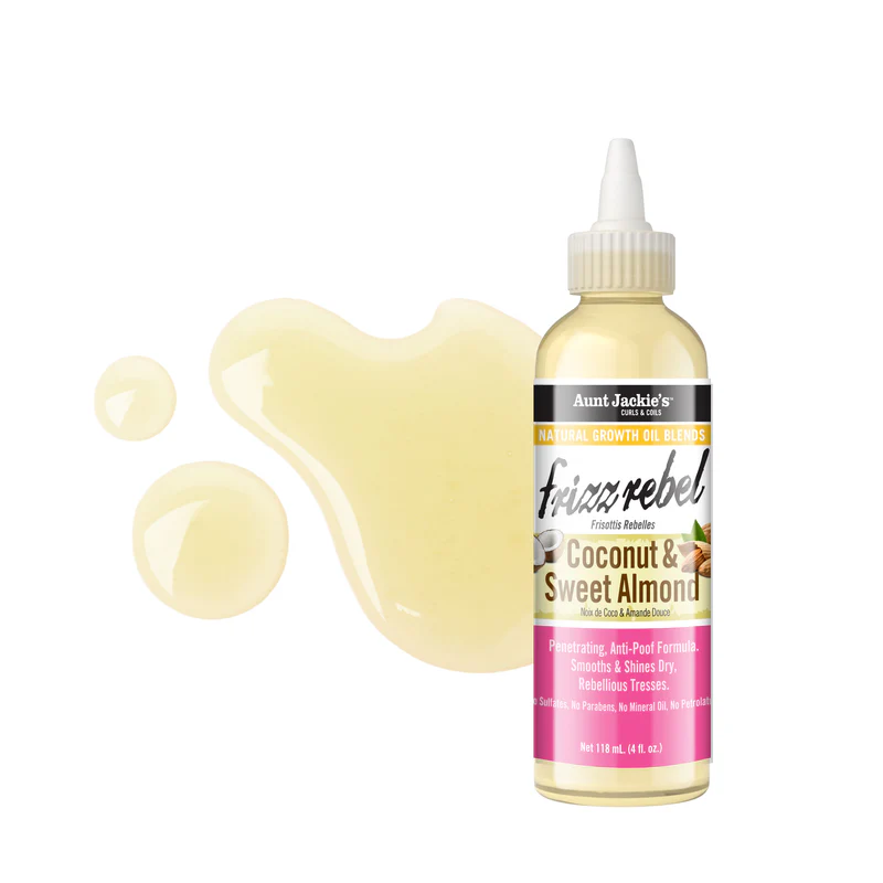 Aunt Jackie's Frizz Rebel Coconut and Sweet Almond Oil 118ml bottle