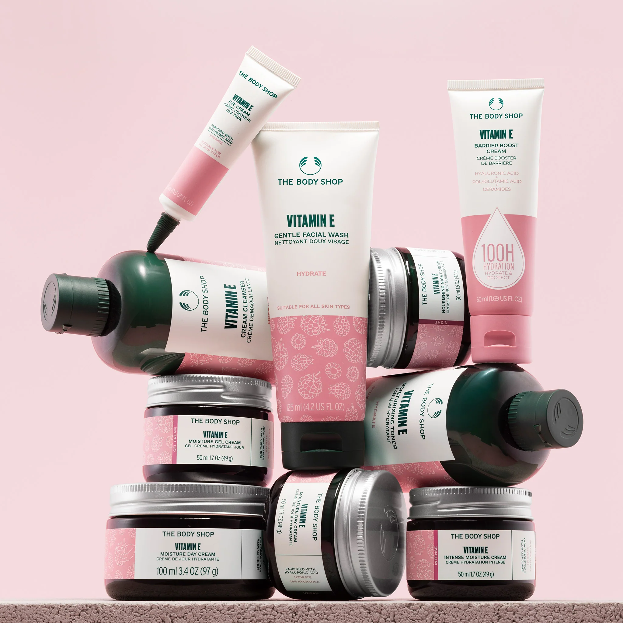 The Body Shop Vitamin E Moisturising Toner with dropper bottle