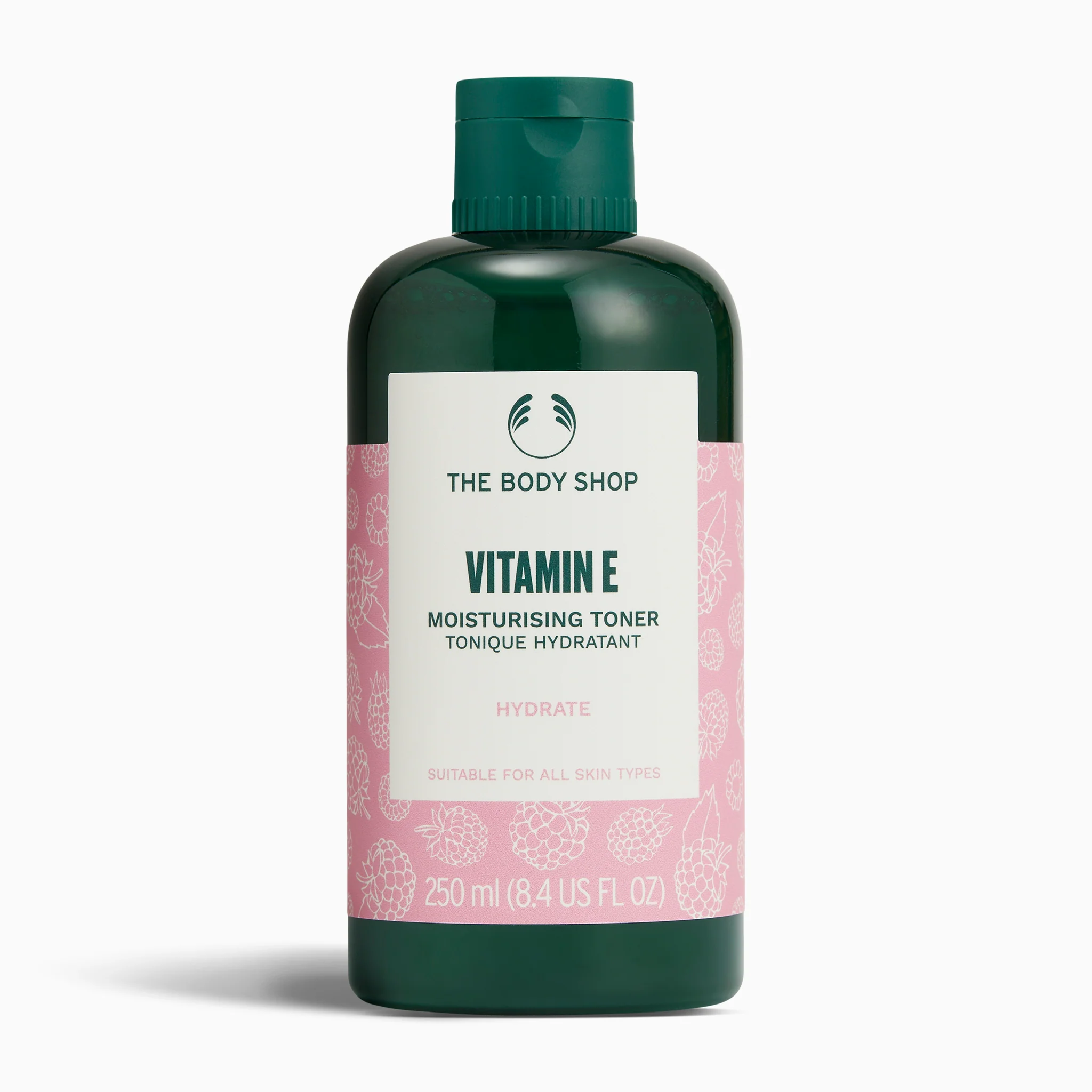 The Body Shop Vitamin E Moisturising Toner 250ml green bottle
