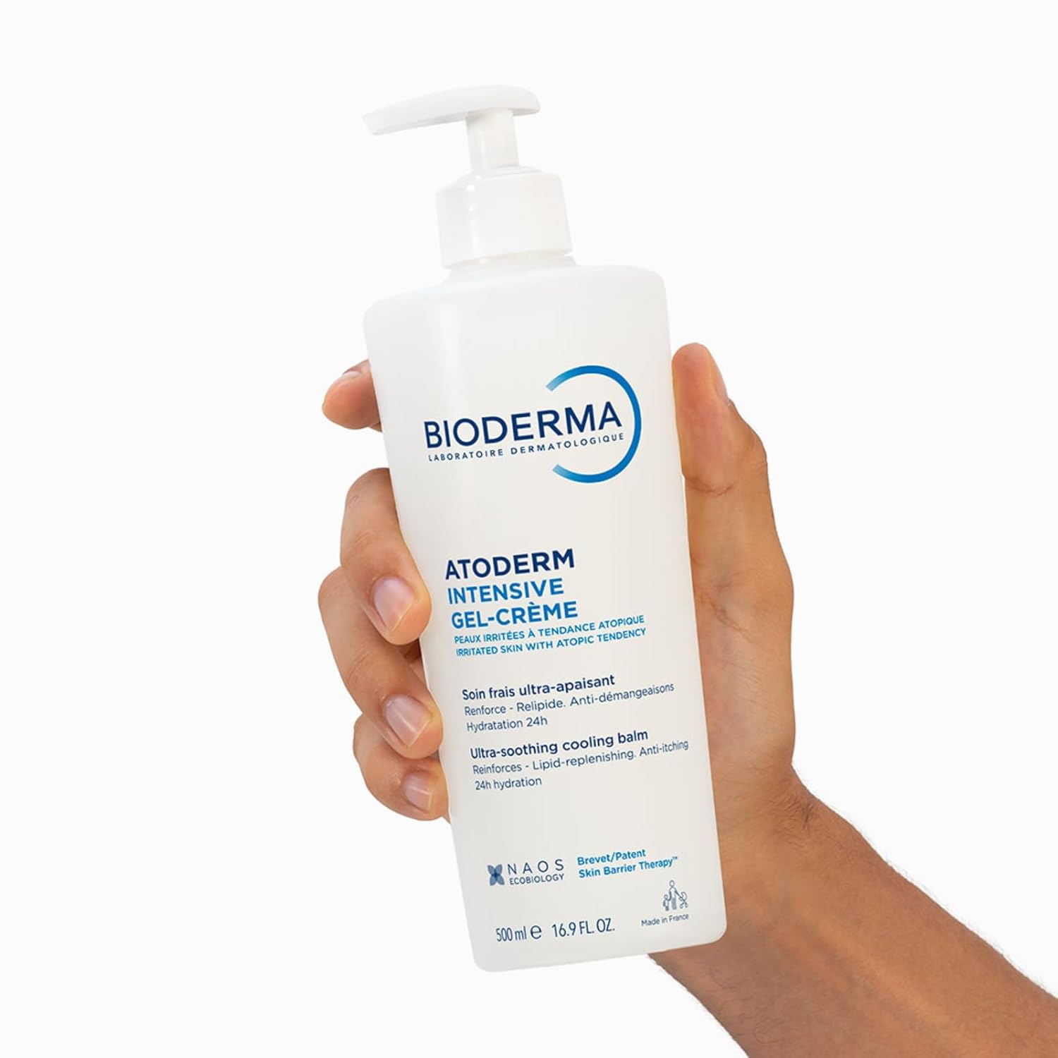 Bioderma Atoderm Intensive Gel-Cream body moisturiser 500ml pump bottle