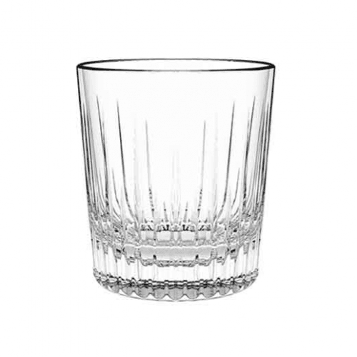 Mix & Co Double Old Fashioned Glass 33cl with vertical cut pattern