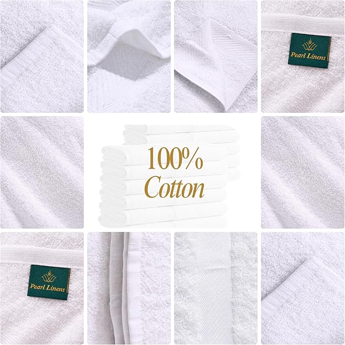 Pearl Linens White Ultimate 600 GSM cotton bath towel, 100% cotton