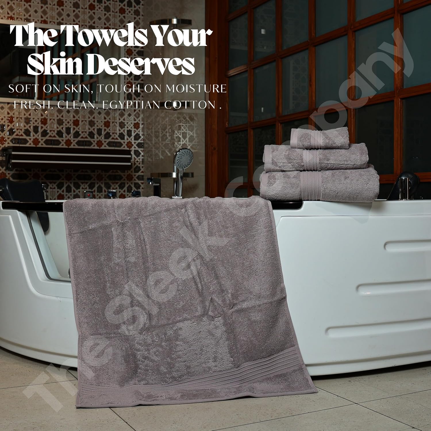 Royal Egyptian bath towel 700 GSM 70x130cm white cotton