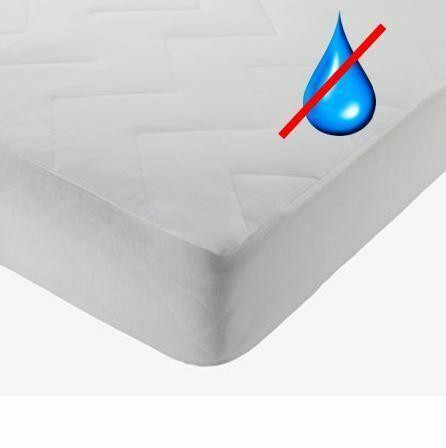 White Pearls waterproof terry towelling mattress protector superking size