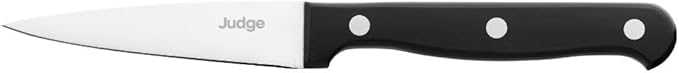 Judge Sabatier five piece knife block set with chef knife and black handles