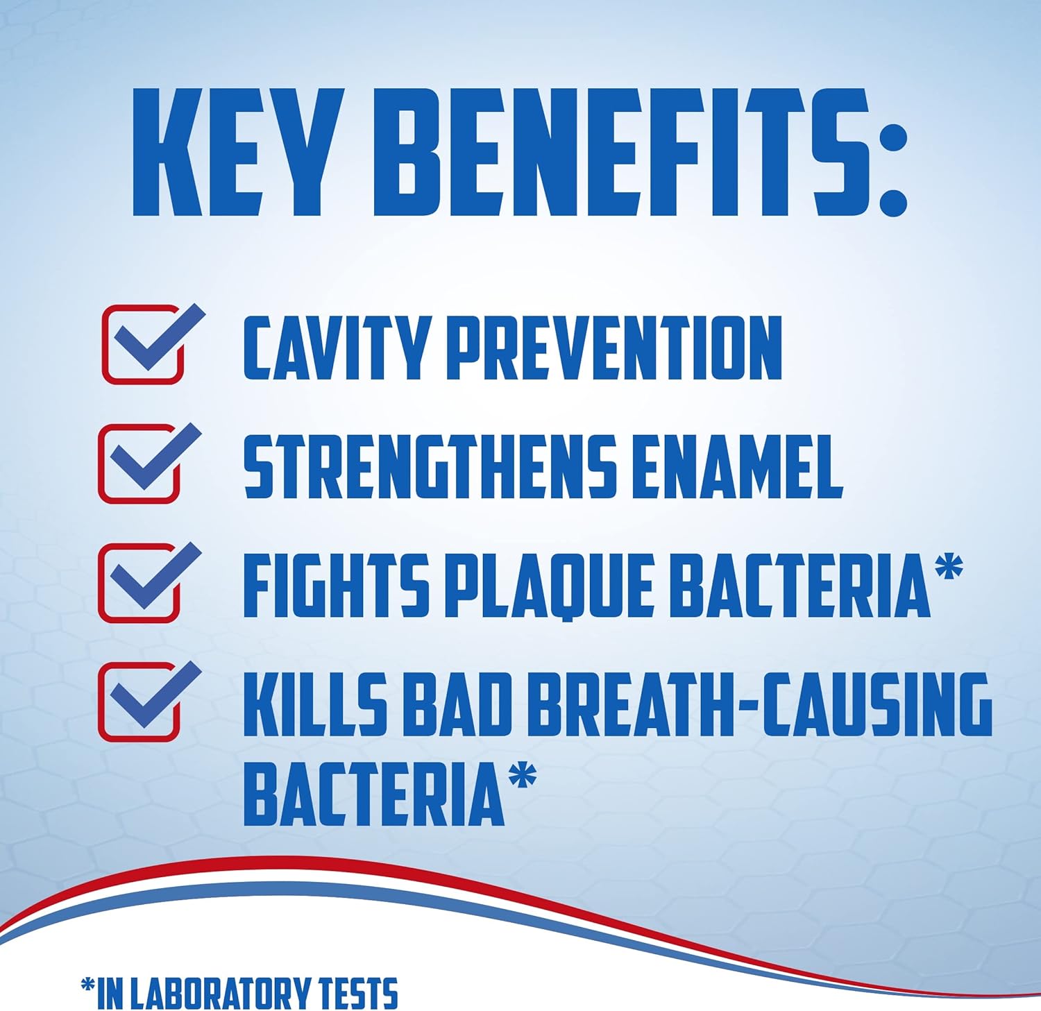 Aquafresh Freshmint mouthwash 500ml bottle with key benefits listed