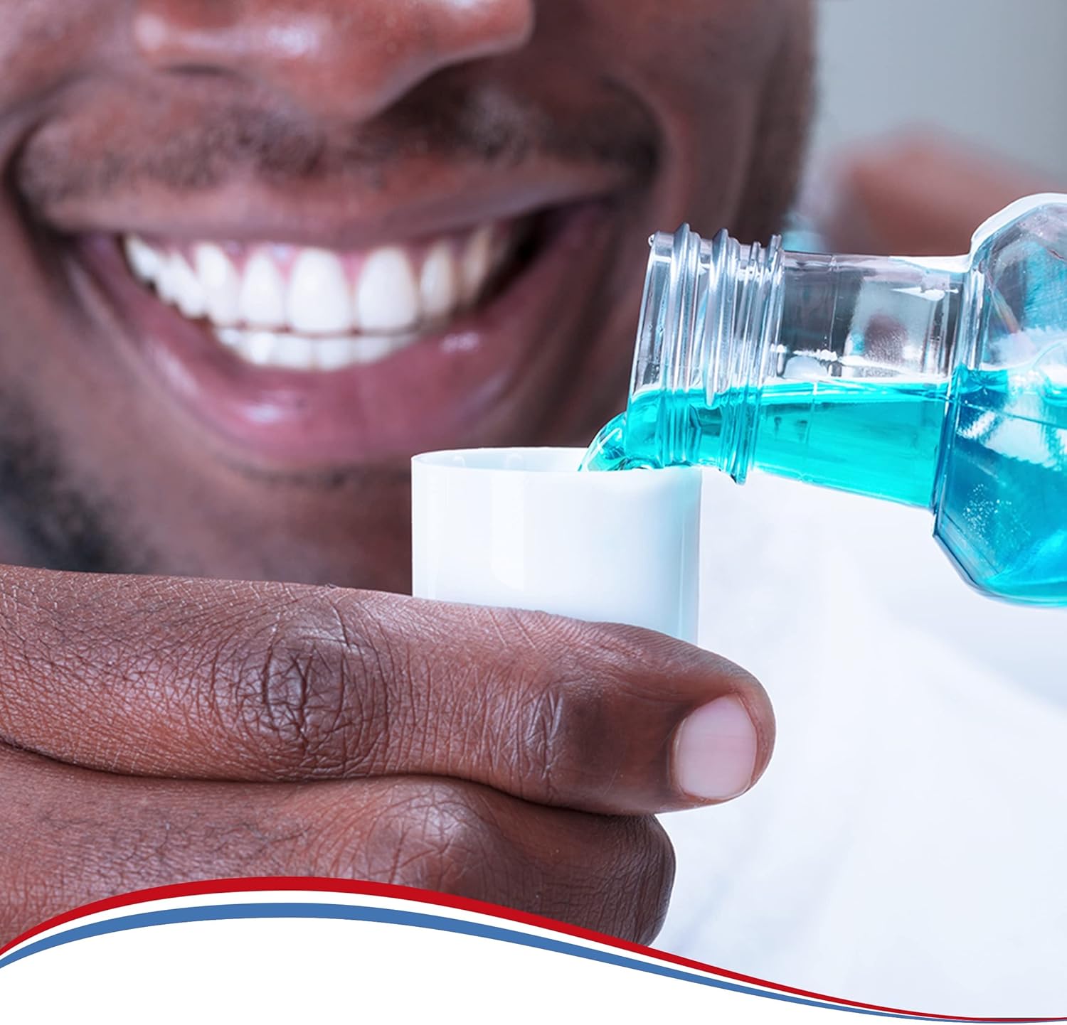 Aquafresh Freshmint mouthwash 500ml turquoise bottle with cap
