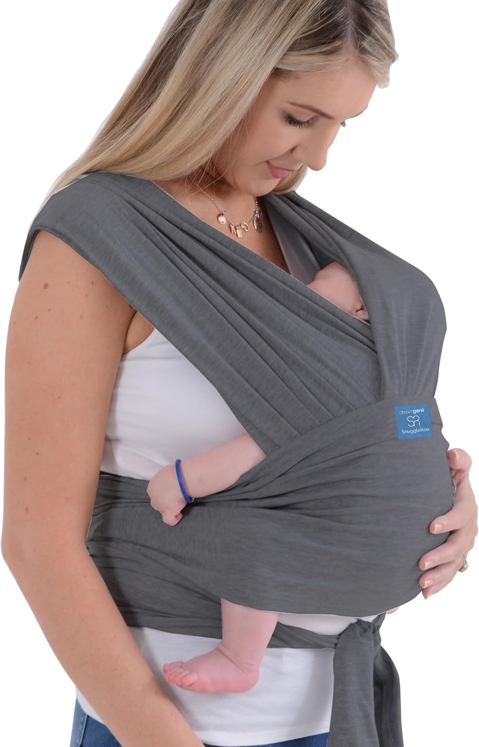 Dreamgenii Snuggleroo charcoal grey baby carrier wrap sling