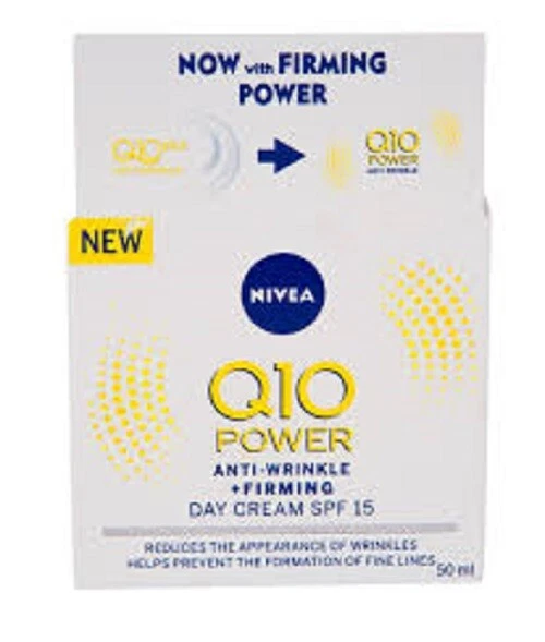 Nivea Q10 Power anti-wrinkle firming day cream SPF15, 50ml bottle