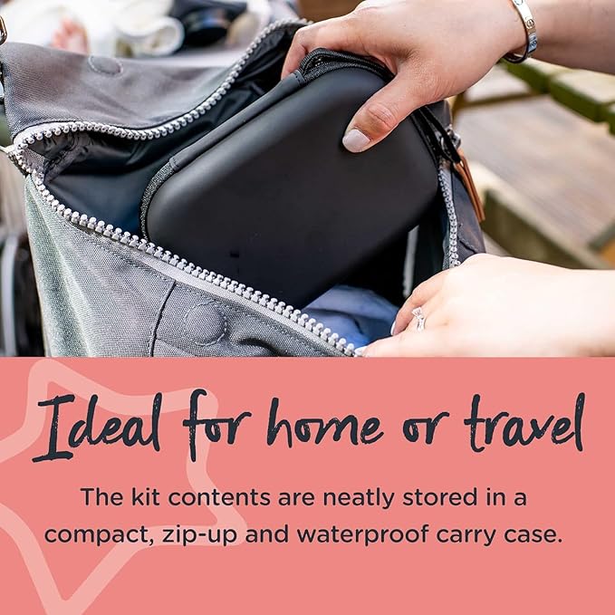 Tommee Tippee Closer to Nature nine piece healthcare grooming kit black carry case