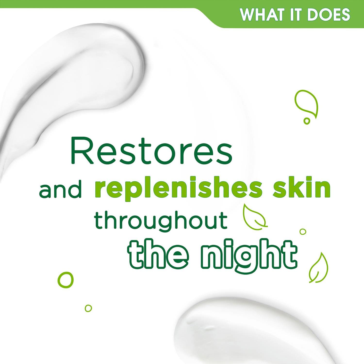 Simple Vital Vitamin Night Cream with cream texture swatch shown