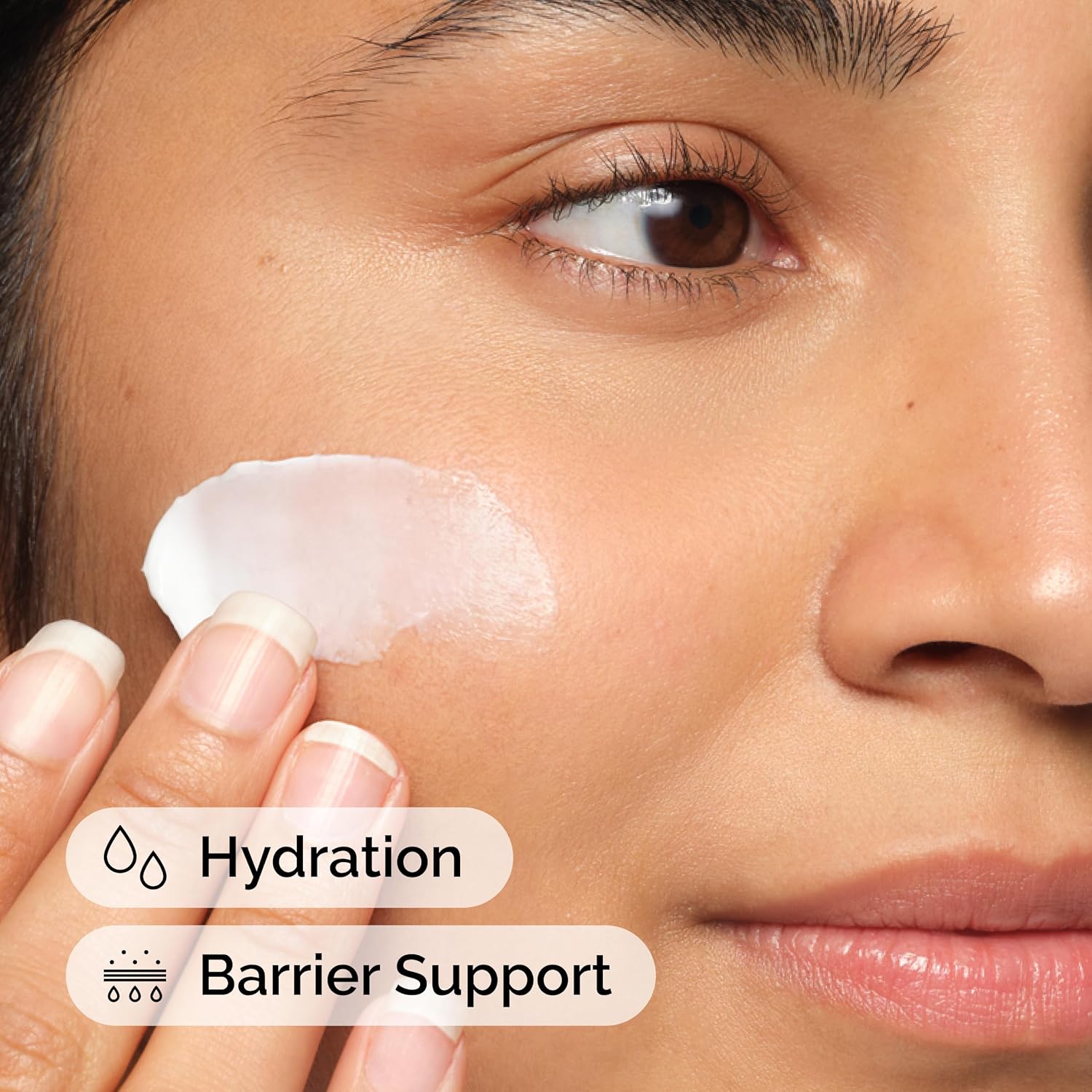 The Ordinary Natural Moisturising Factors + HA 100ml moisturiser on skin