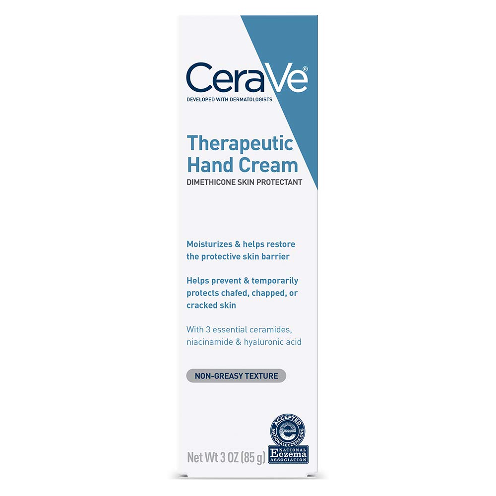 CeraVe Therapeutic Hand Cream 3 oz dimethicone skin protectant tube