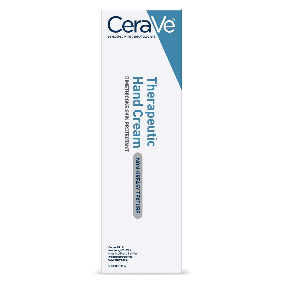 CeraVe Therapeutic Hand Cream 3 oz white and blue tube packaging