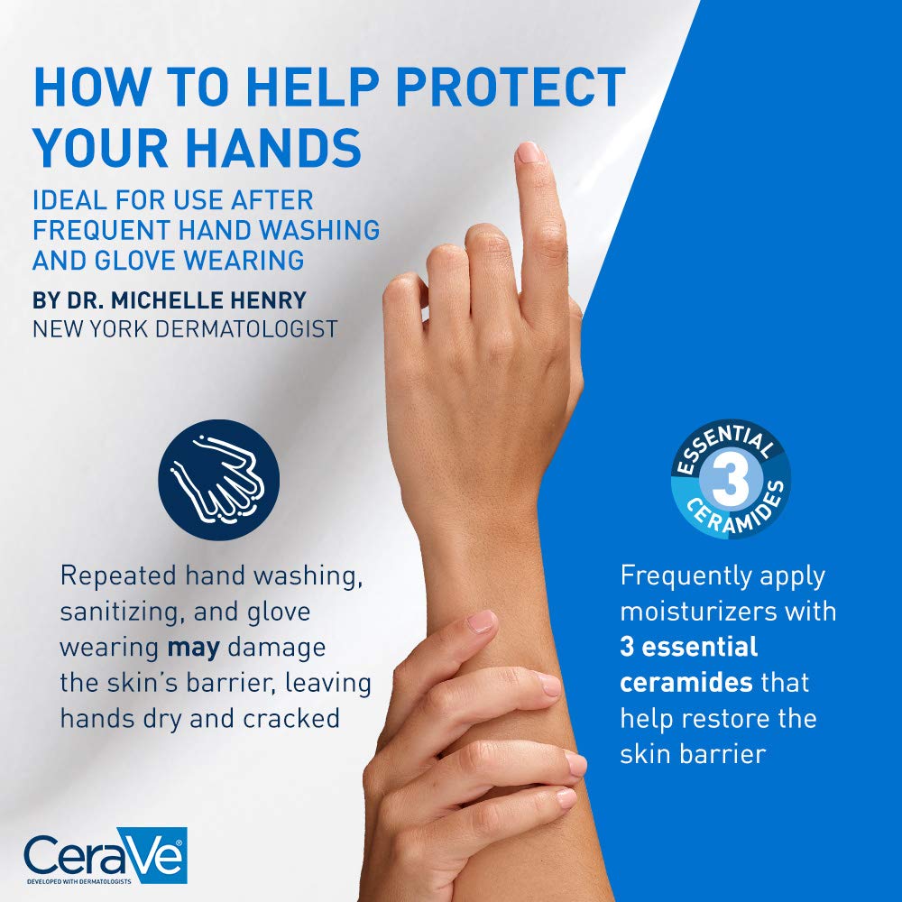 CeraVe Therapeutic Hand Cream 3 oz with essential ceramides