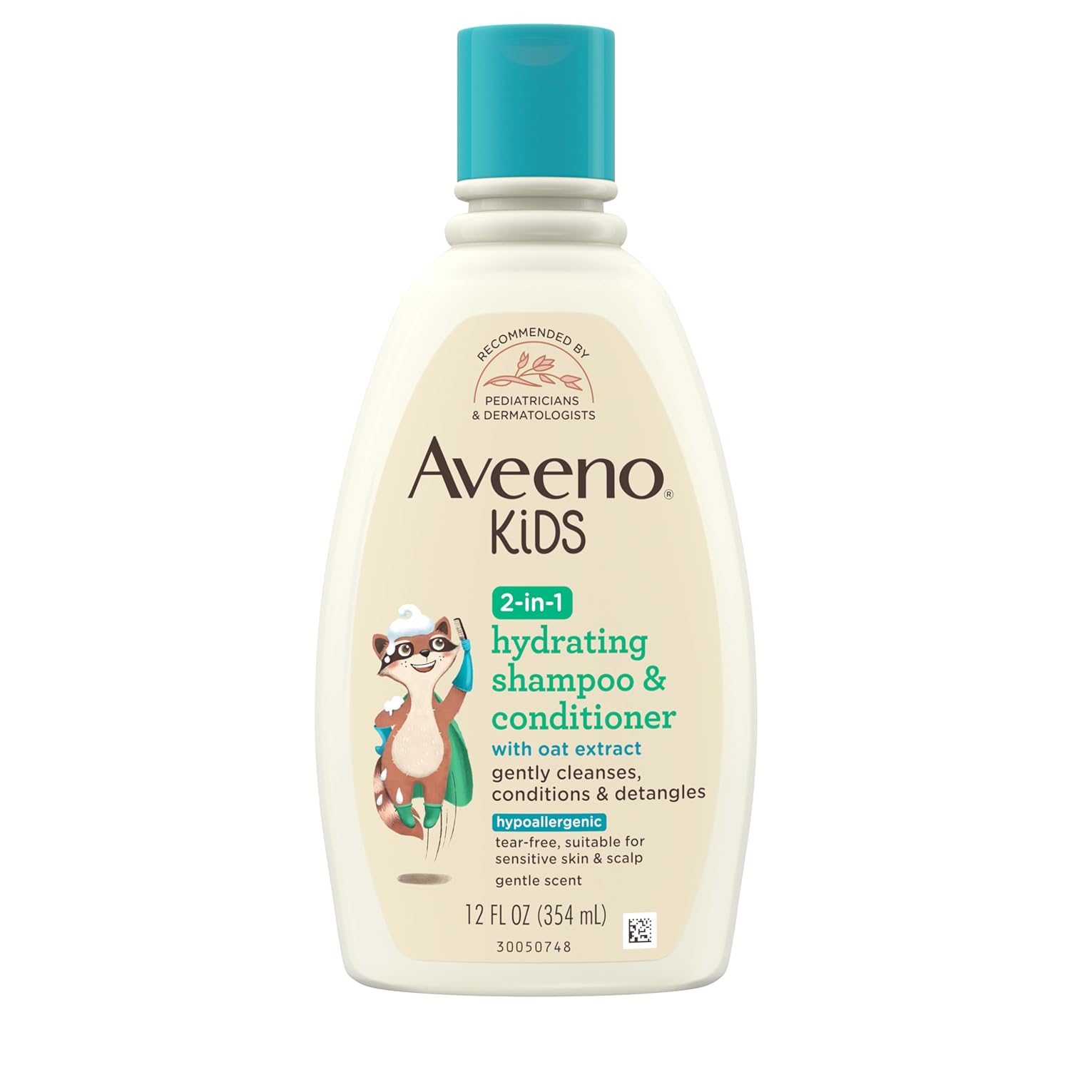 Aveeno Kids 2-in-1 hydrating shampoo and conditioner, 12 fluid ounce bottle