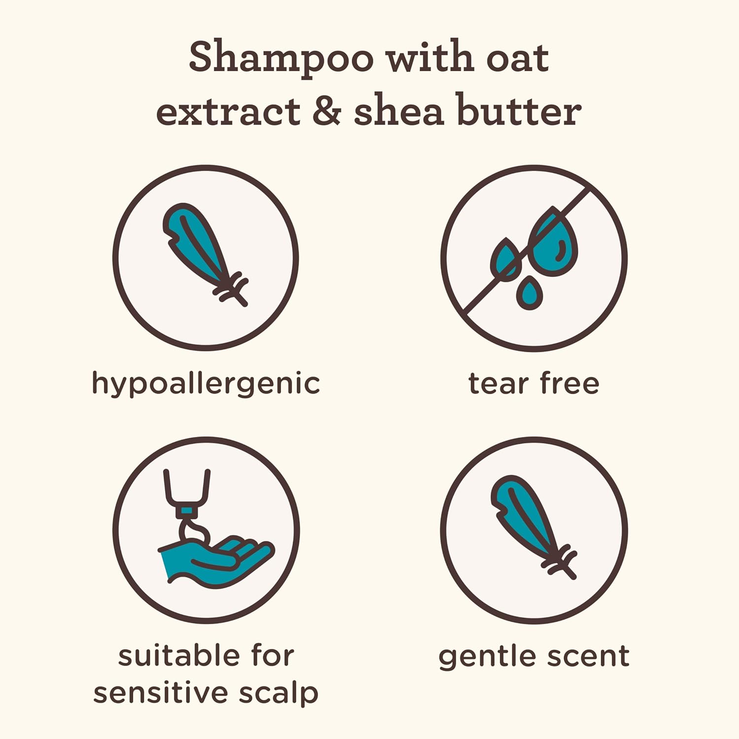 Aveeno Kids' Curly Hair Hydrating Shampoo with Shea Butter, 12 fl oz bottle