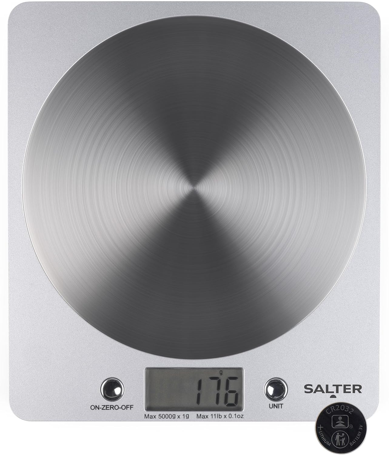 Salter 1036 SVSSDR disc electronic kitchen scale with stainless steel platform
