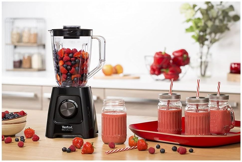 Tefal BL420840 black jug blender with 1.5L capacity and 600w power