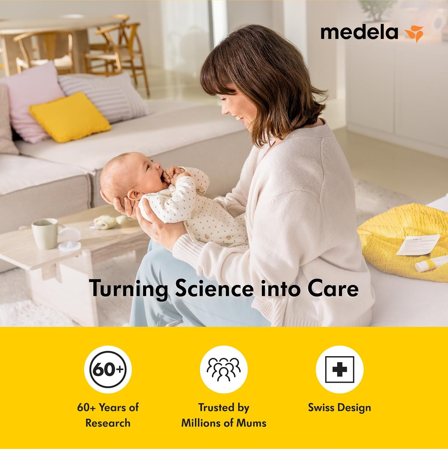 Medela Safe & Dry Ultra Thin disposable nursing pads, 60 pack