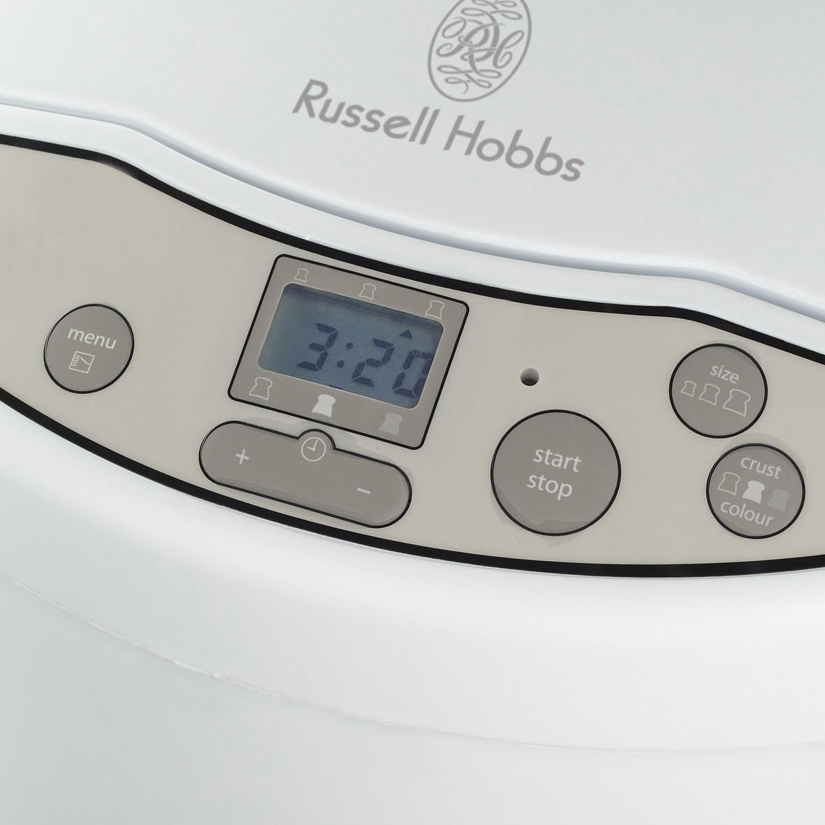 Russell Hobbs classic fast bake breadmaker with digital display and controls
