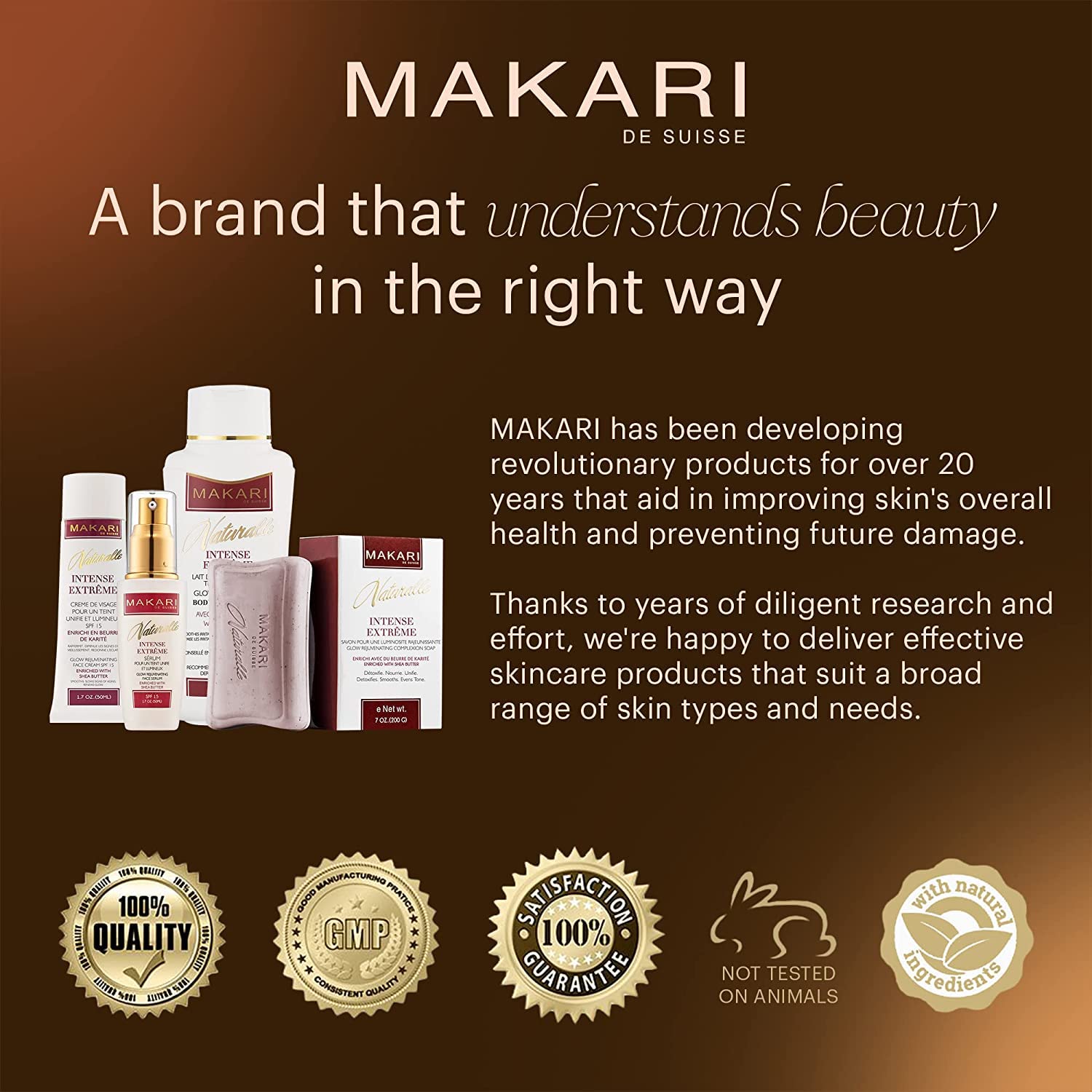 Makari Naturalle Intense Extreme Skin Lightening Serum with Shea Butter 50ml bottle