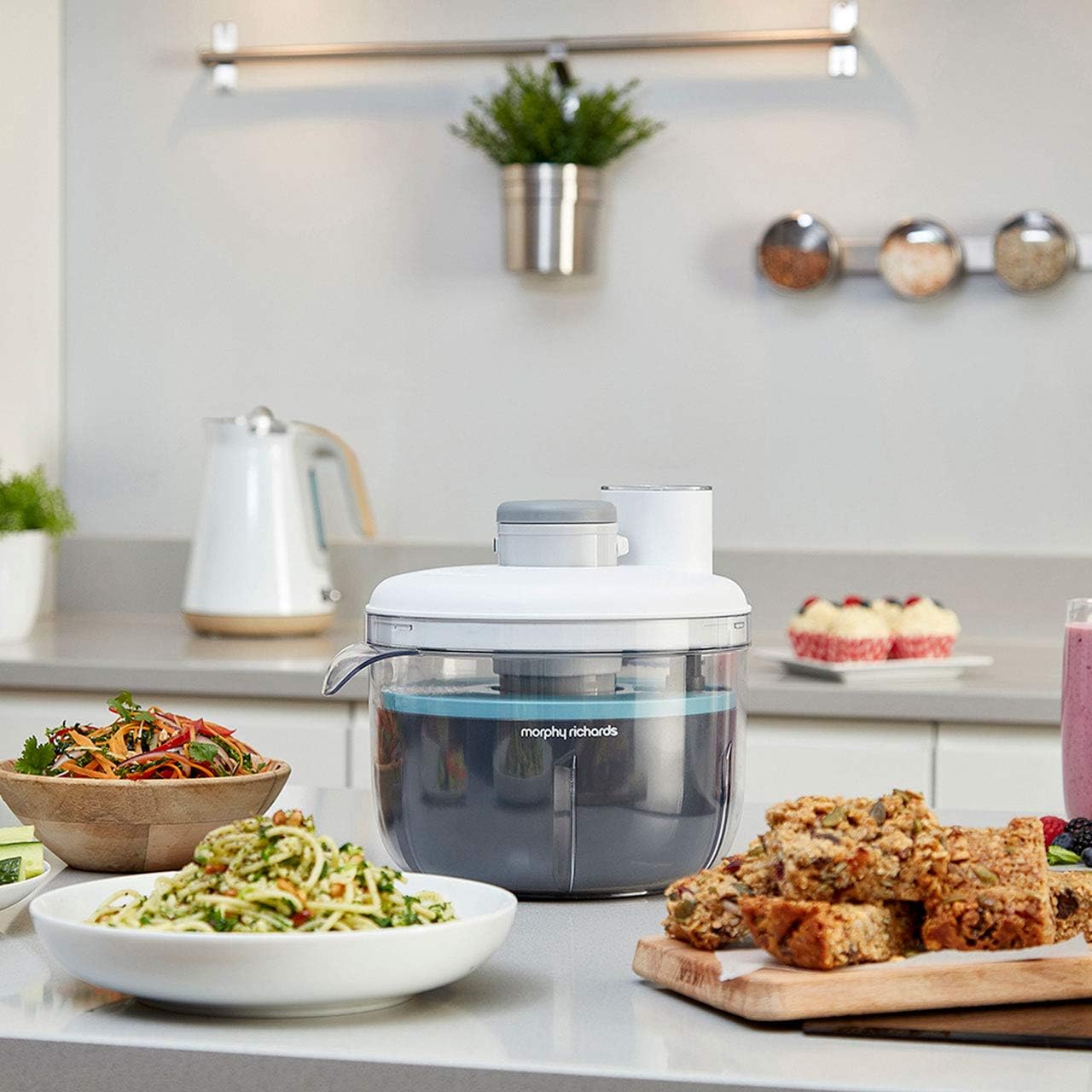 Morphy Richards Prepstar One white food processor machine with bowl