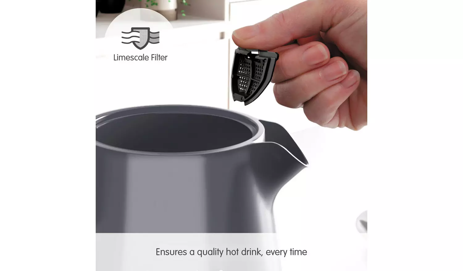 Morphy Richards Hive grey jug kettle with removable limescale filter