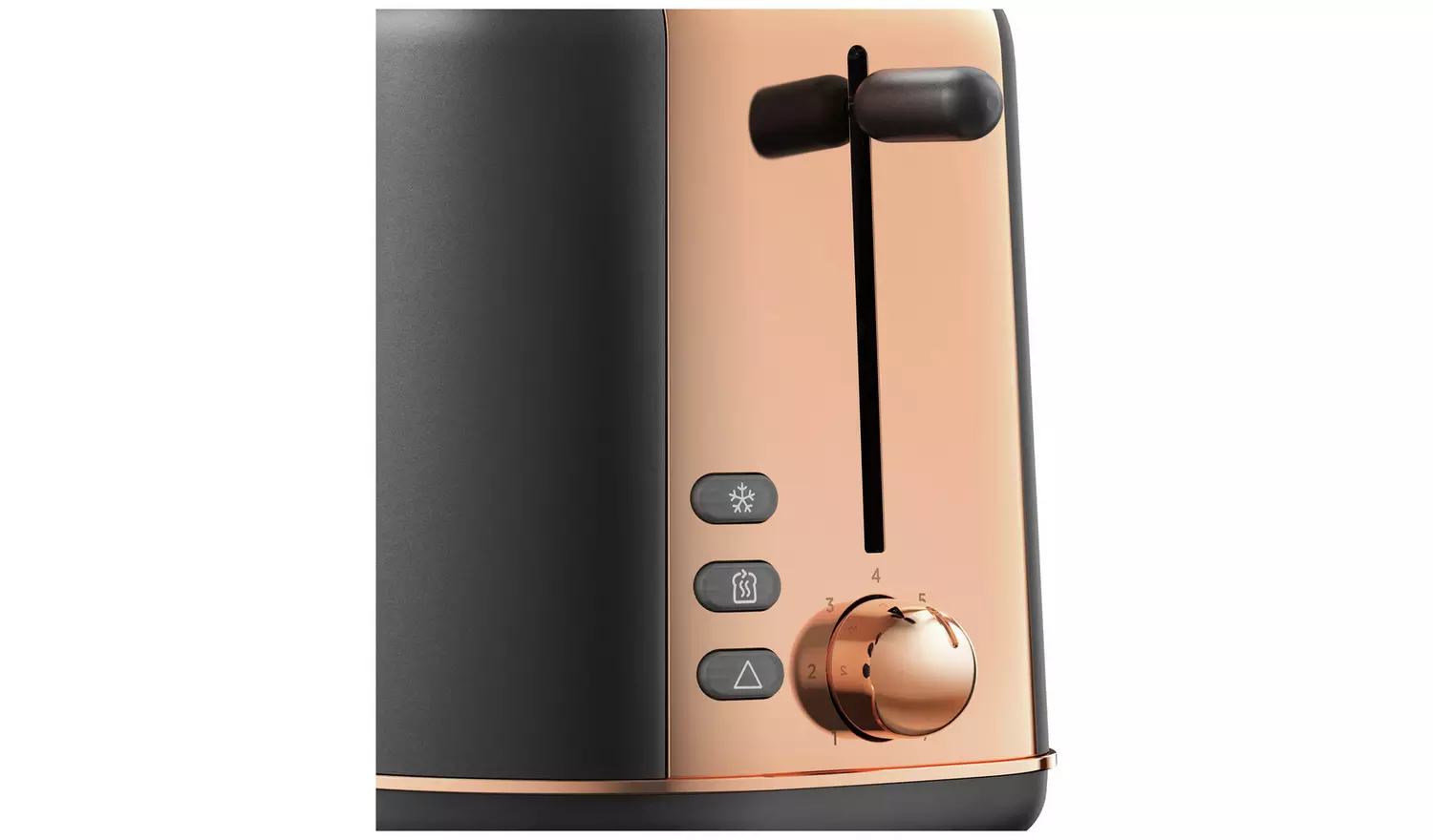 Kenwood Abbey Lux 2 slot toaster 800w dark grey and rose gold