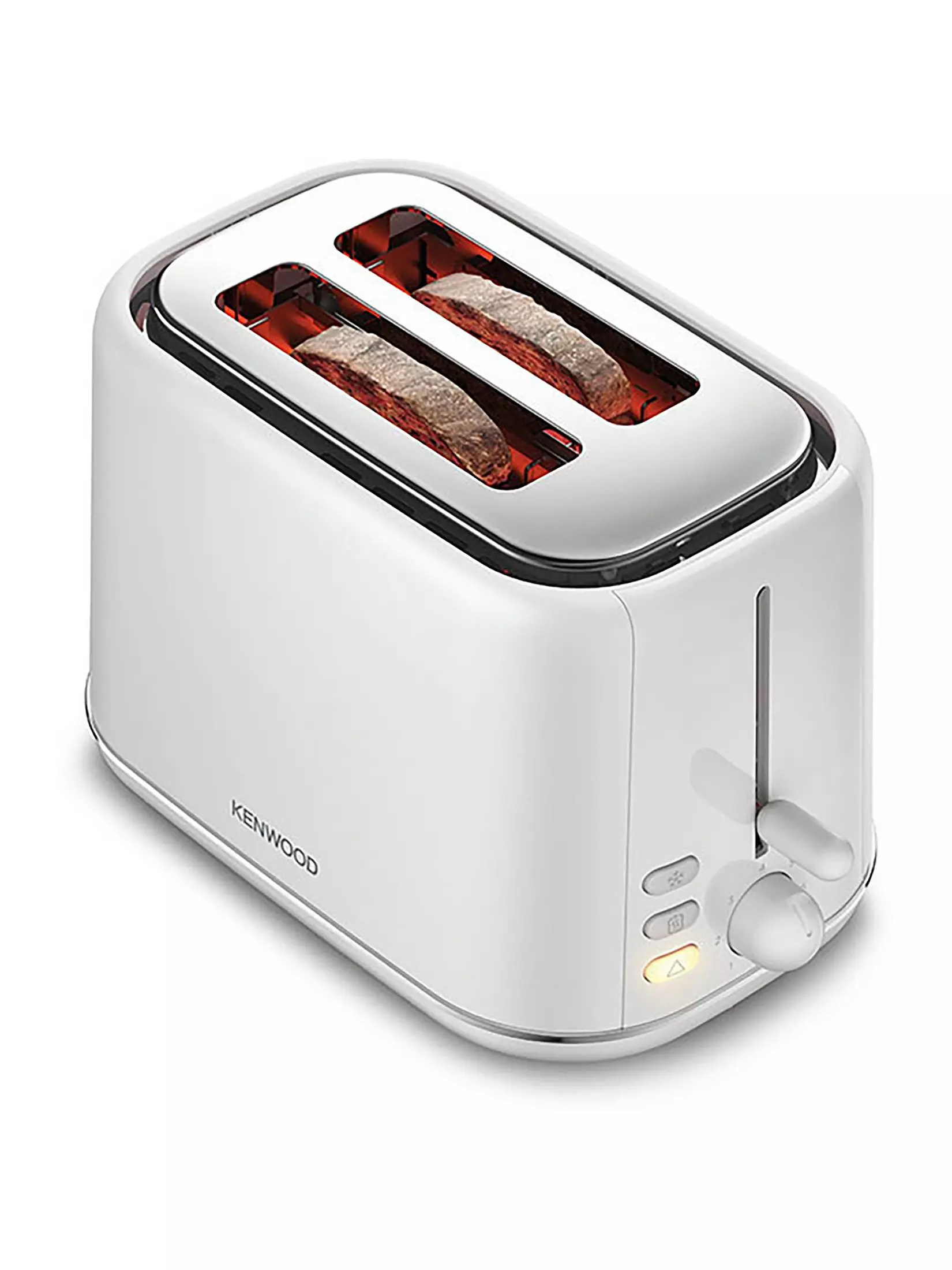 Kenwood Abbey Lux white two slot toaster 800w with browning controls