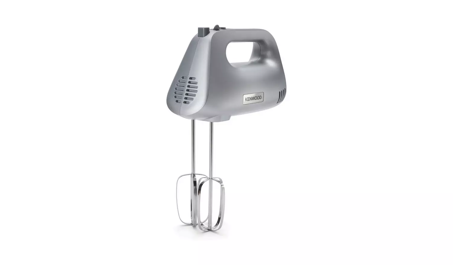 Kenwood silver hand mixer with five speed settings and turbo function 450w