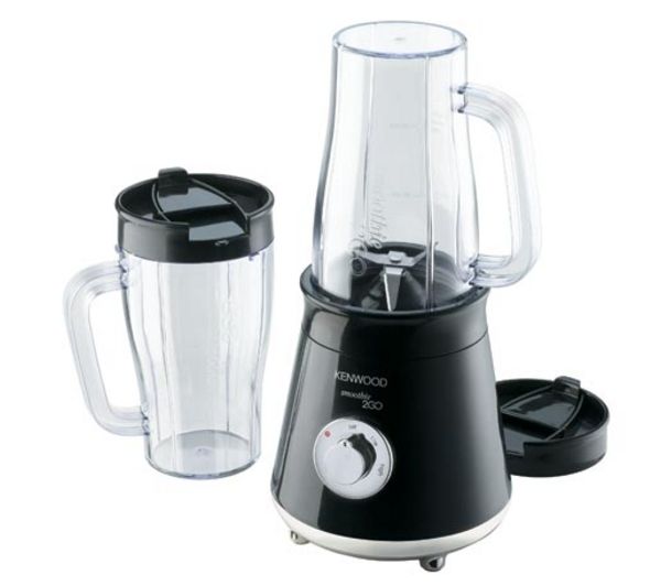 KENWOOD compact food processor 1.4L 400w black and white with two jars