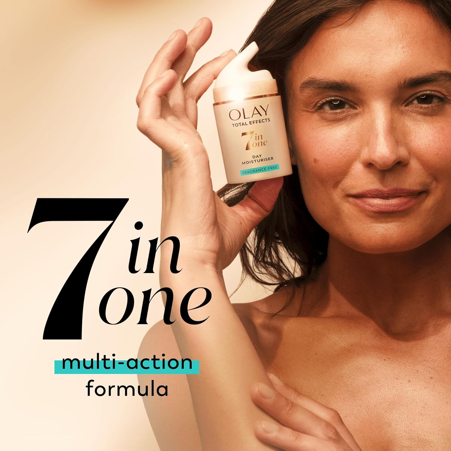 Olay Total Effects 7in1 fragrance-free day moisturiser, 50ml bottle