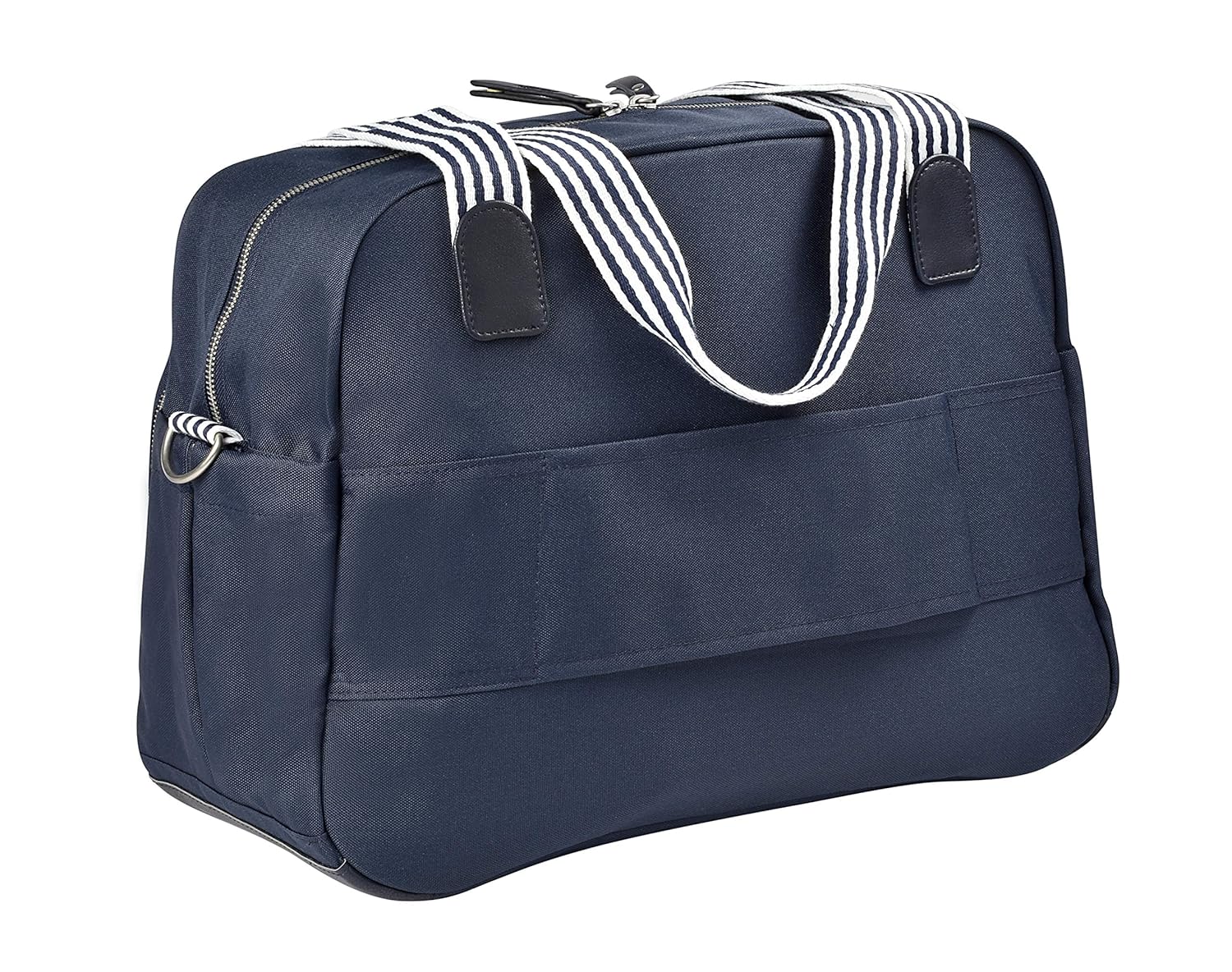 Béaba Geneva II navy blue changing bag with striped handles