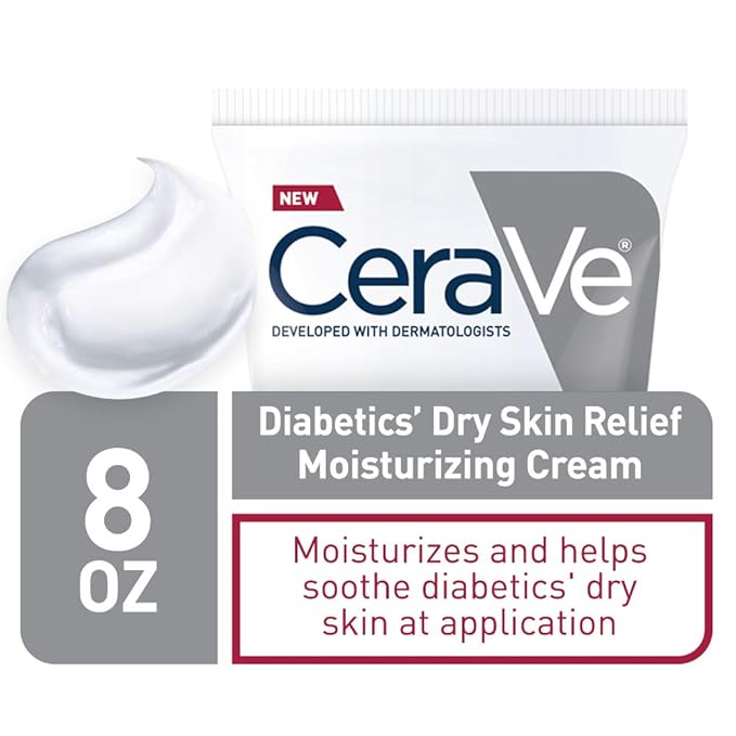 CeraVe Diabetics' Dry Skin Relief Moisturizing Cream 8 fluid ounce tube