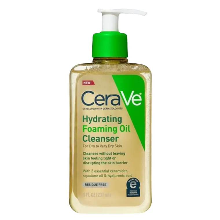 CeraVe Hydrating Foaming Oil Cleanser 237ml with pump dispenser