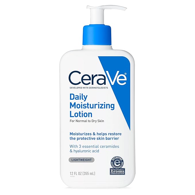 CeraVe Daily Moisturizing Lotion 12 fl oz pump bottle with blue cap