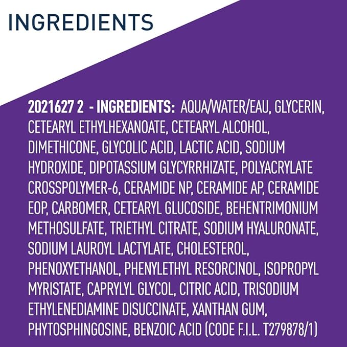CeraVe Skin Renewing Nightly Exfoliating Treatment 50ml purple bottle