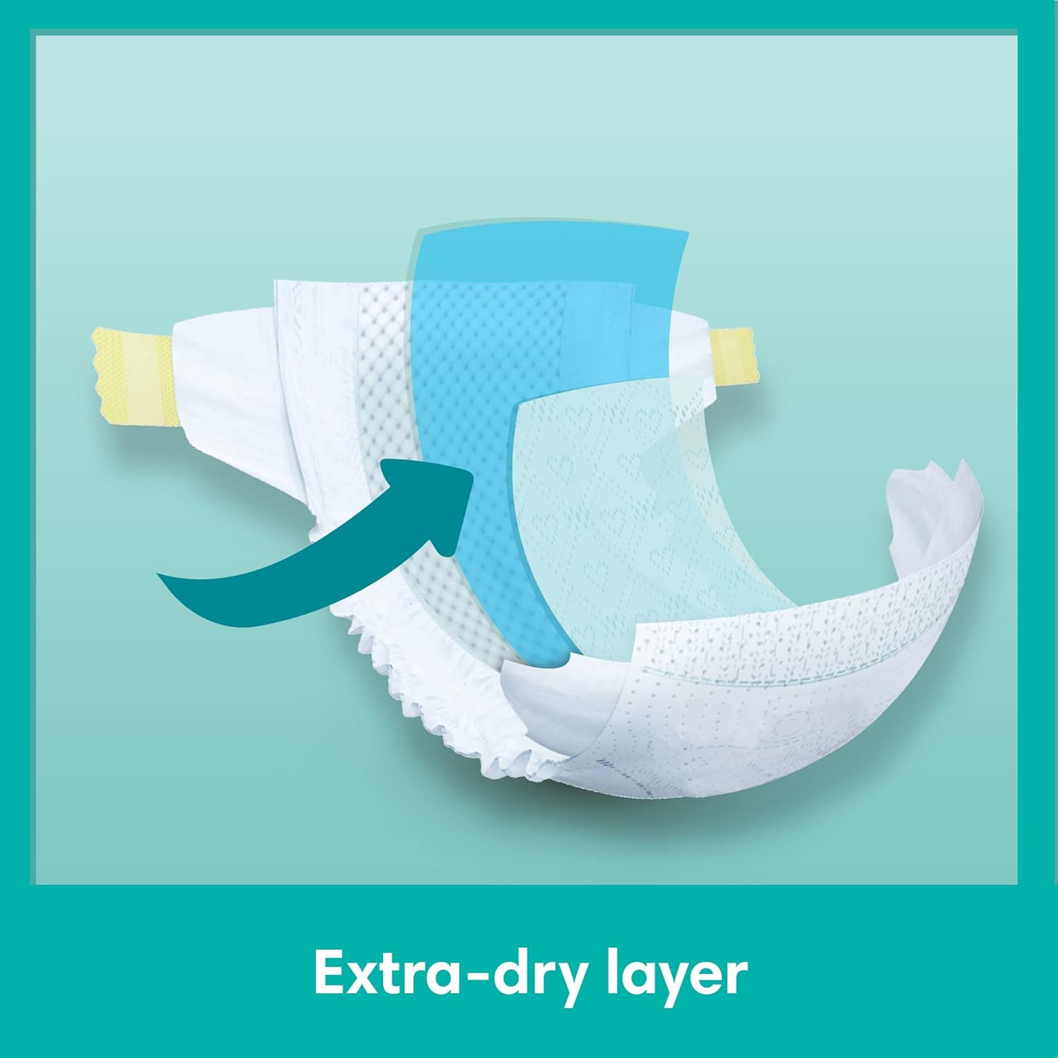 Pampers Baby-Dry Size 7 nappies pack of 112 with extra-dry layer