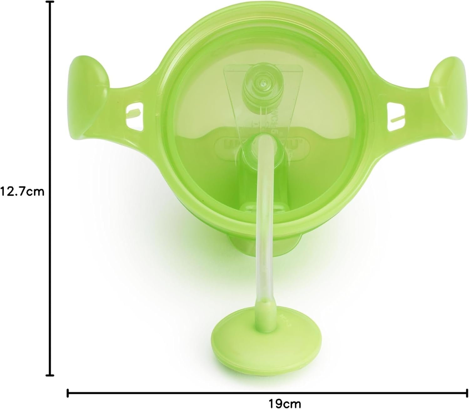 Munchkin Click Lock Tip & Sip weighted straw cup 207ml green with handles