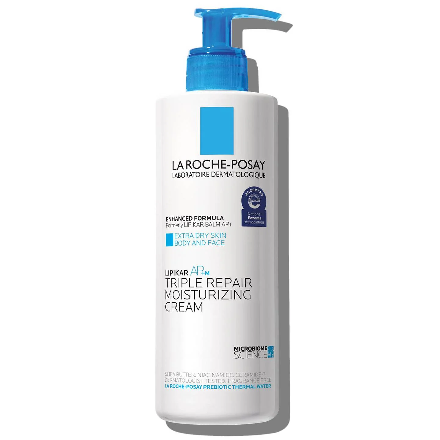 La Roche-Posay Lipikar AP+M Triple Repair body moisturiser cream 400ml pump bottle