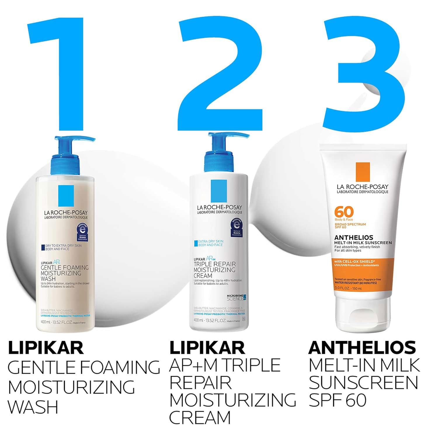 La Roche Posay Lipikar Wash AP+ gentle foaming moisturising body and face wash 400ml