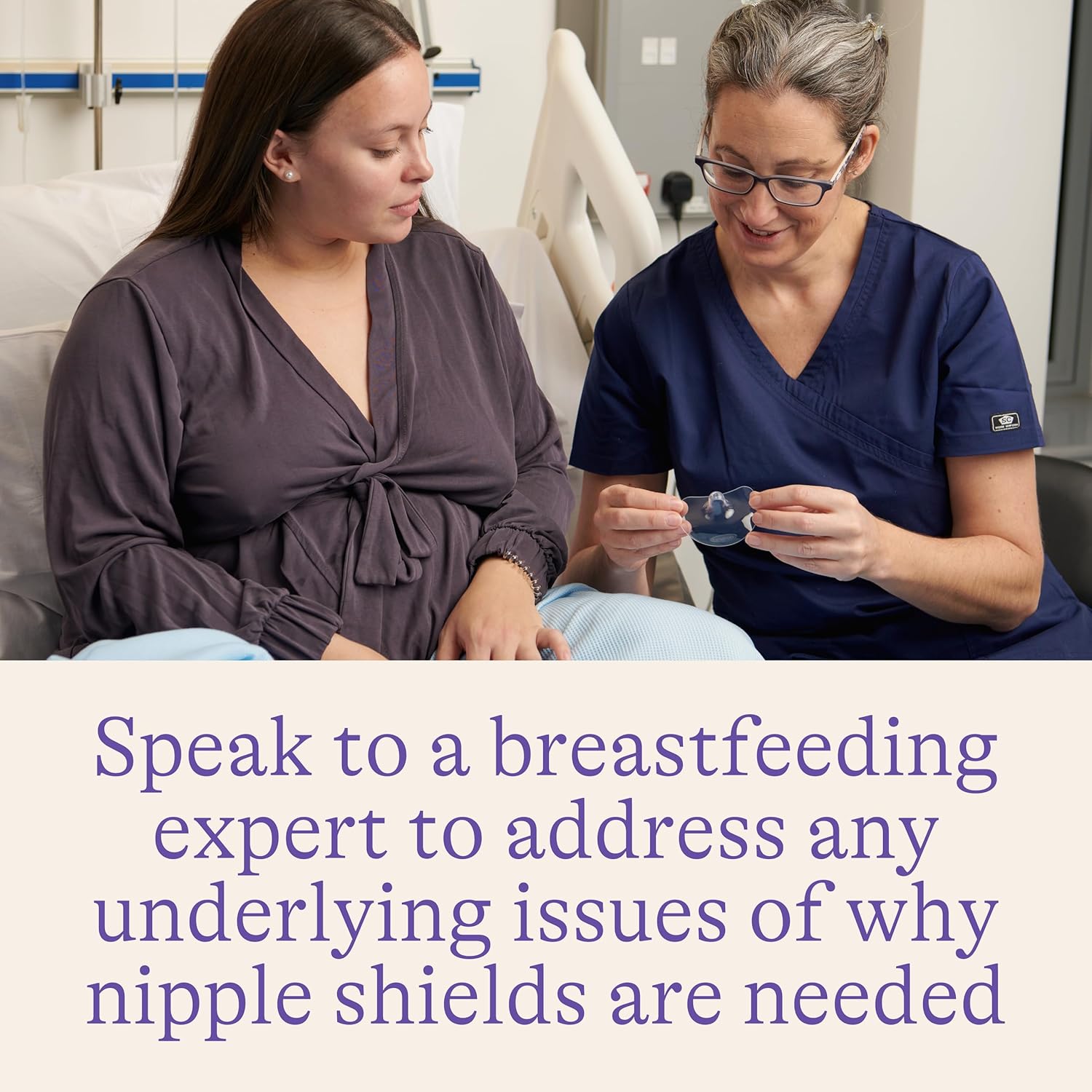 Lansinoh Contact Nipple Shields 24mm clear silicone 2 pack