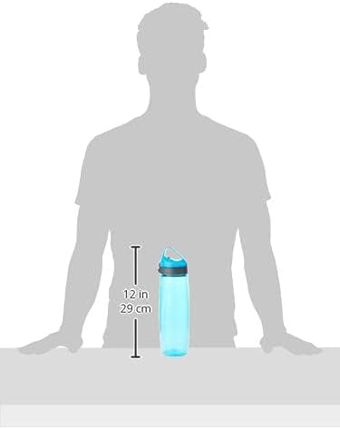 Sistema Hydrated light blue water bottle 900ml with flip lid