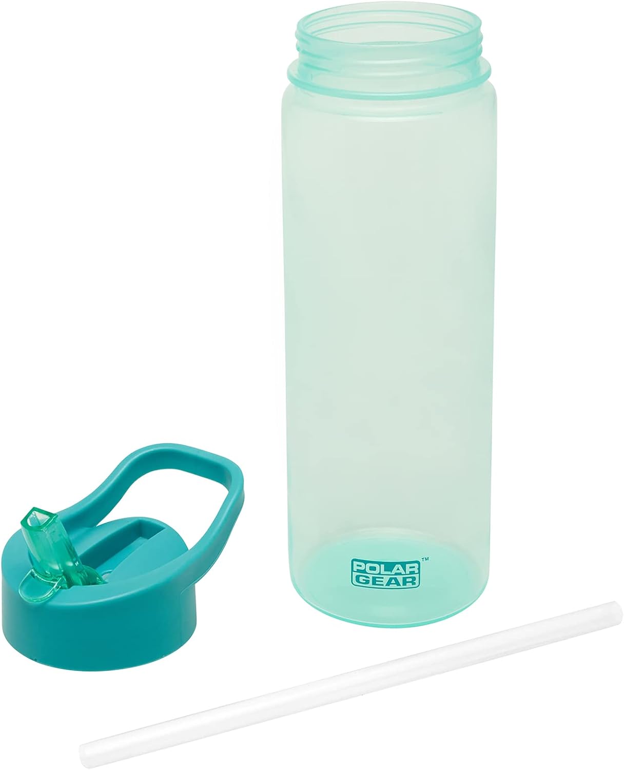 Polar Gear A-Z Stickers 600ml water bottle mint teal with spout cap