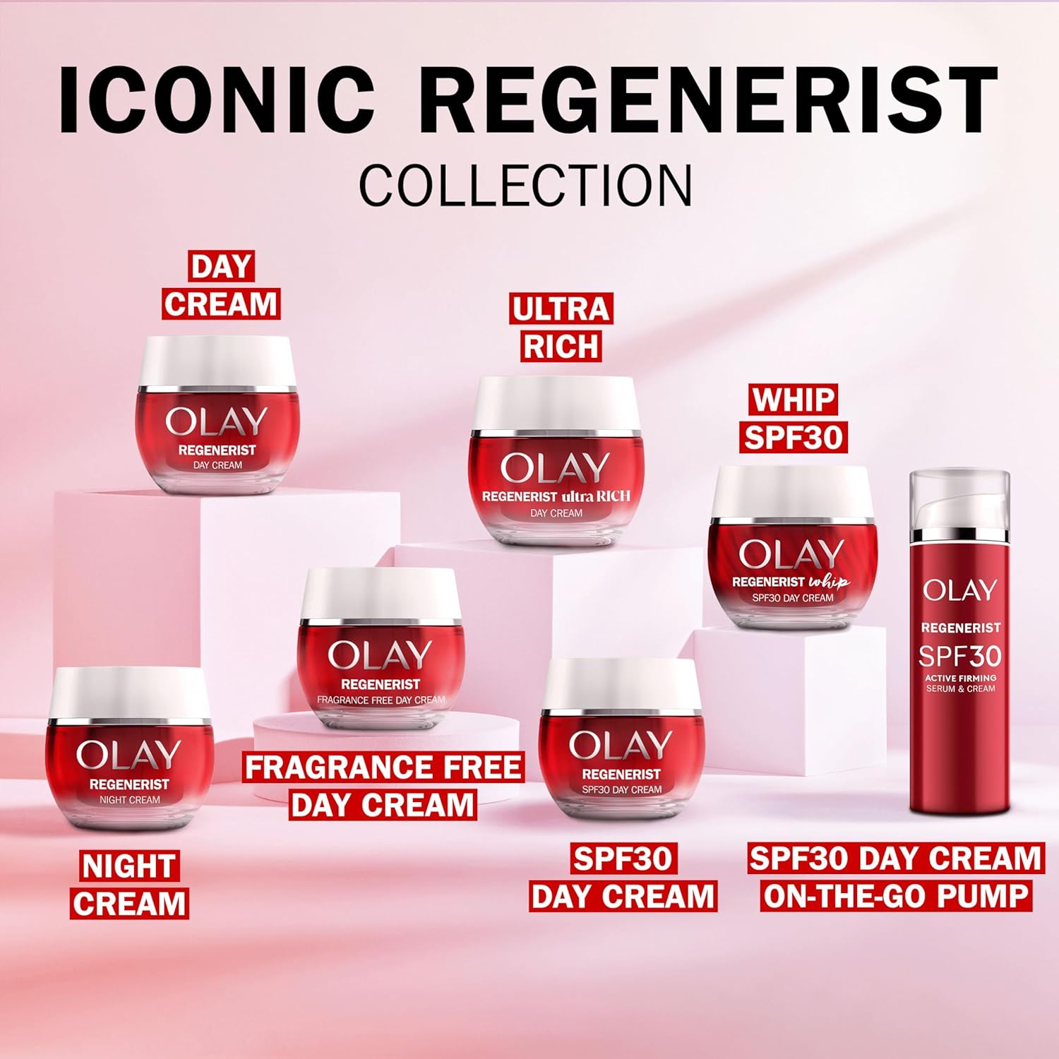 Olay Regenerist Night Cream 50ml red jar with white lid