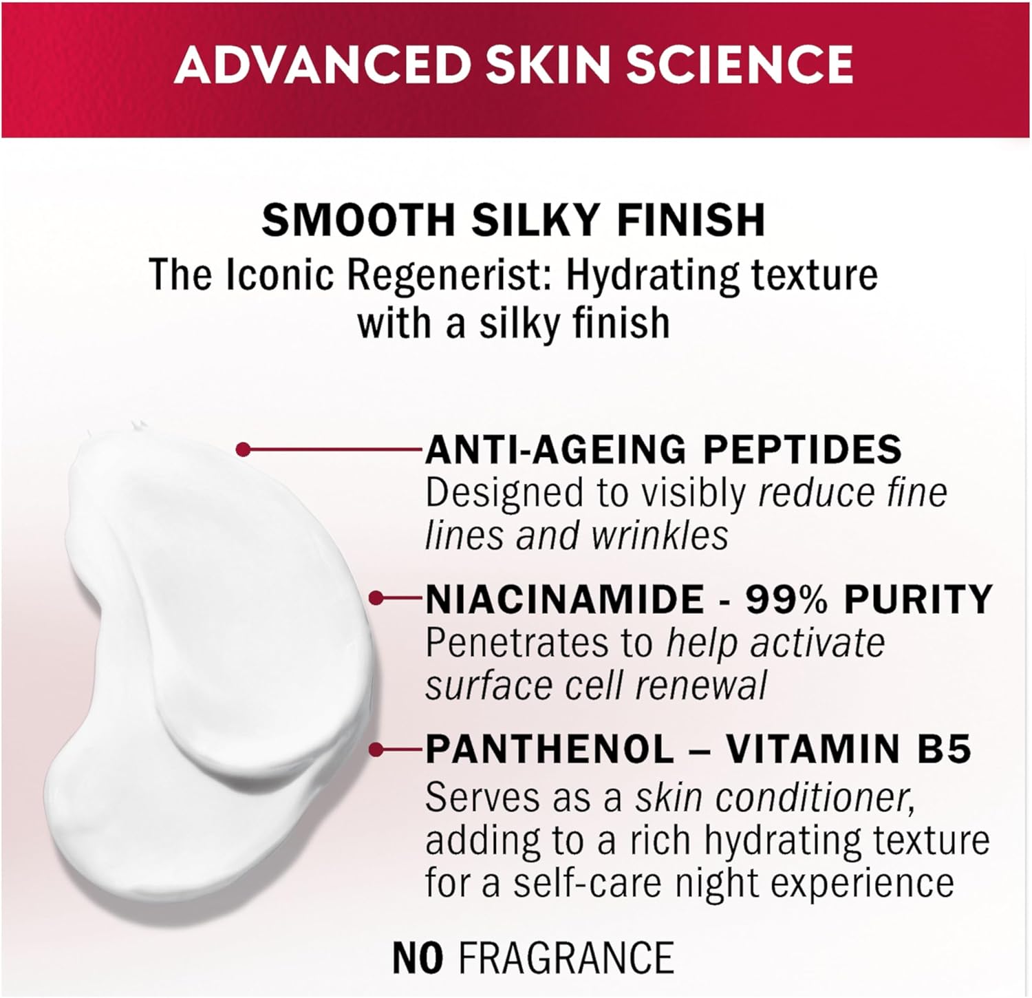 Olay Regenerist 3 Point Anti-Ageing Night Cream 50ml with peptides and niacinamide