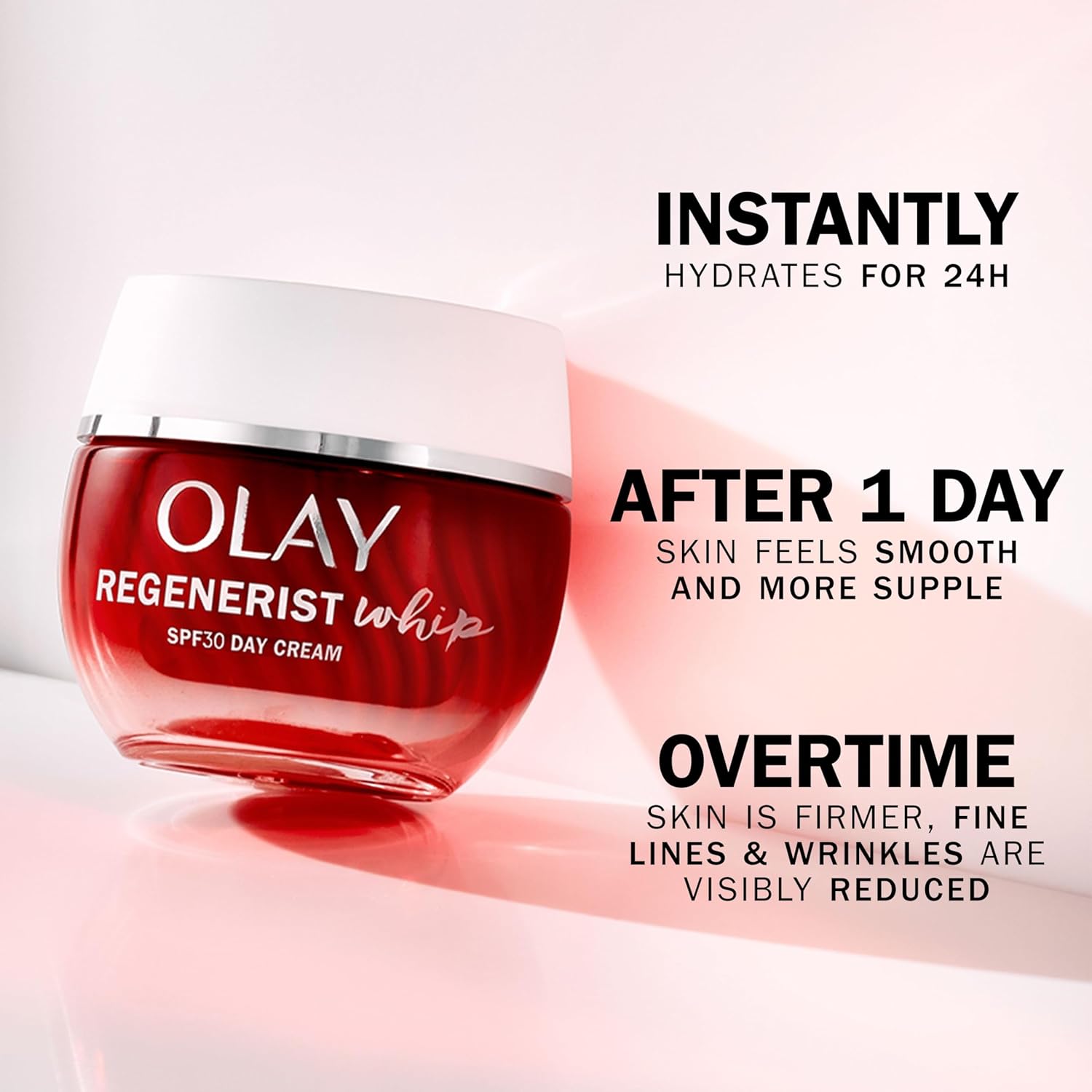 Olay Regenerist Whip red day cream moisturiser SPF30 50ml jar