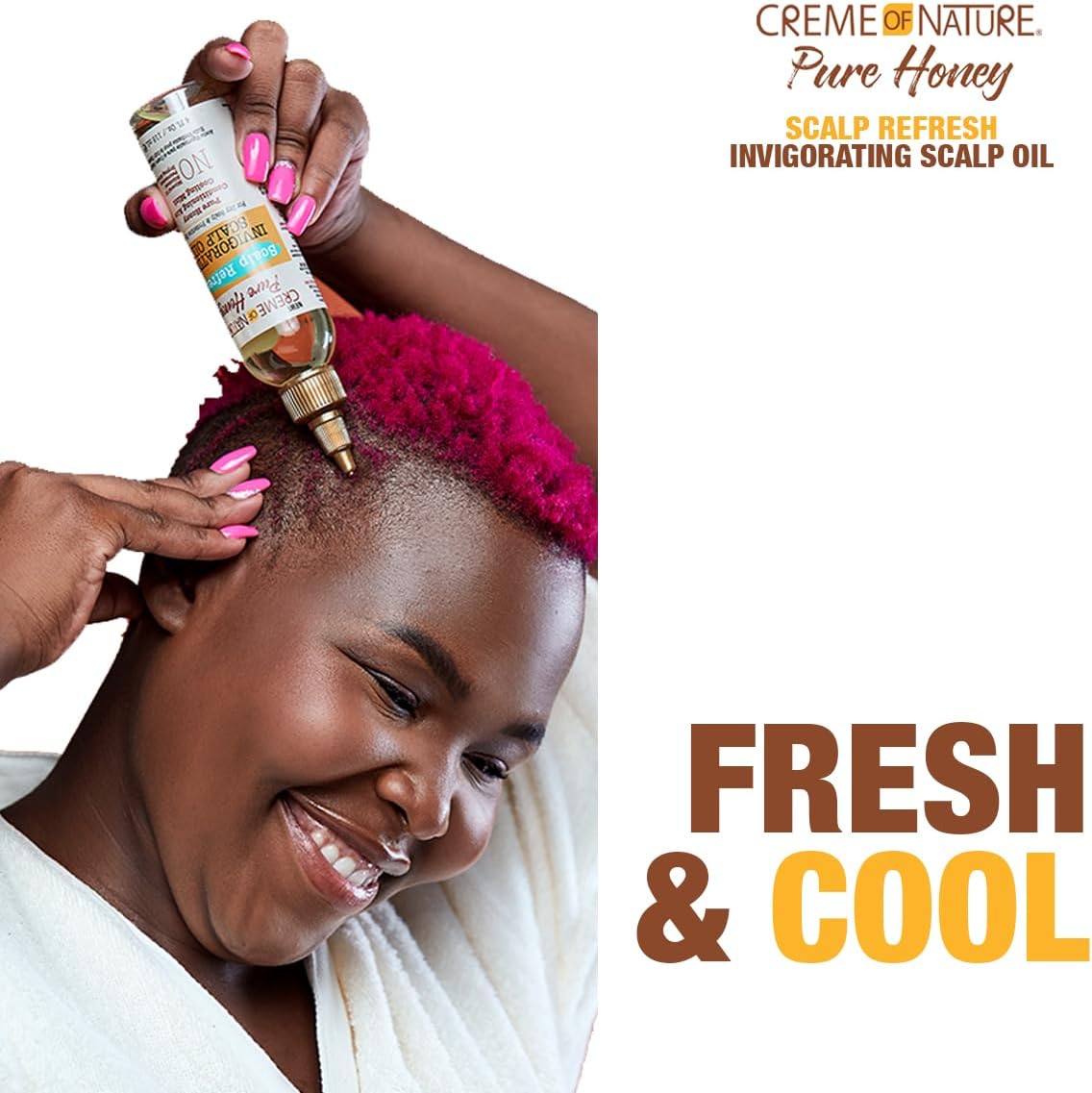 Creme of Nature Pure Honey Scalp Refresh Invigorating Scalp Oil 4oz bottle